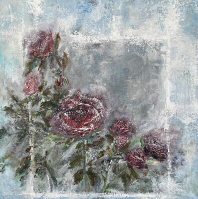 Snowy roses