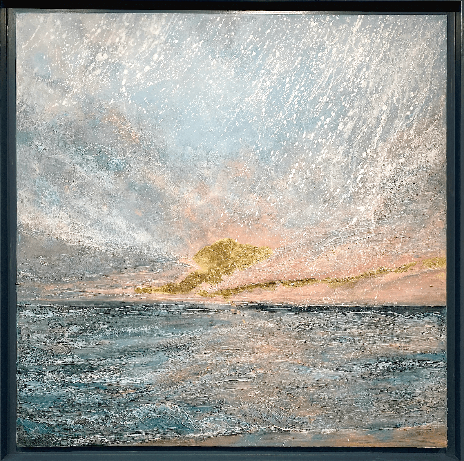 Zonsondergang aan de kust